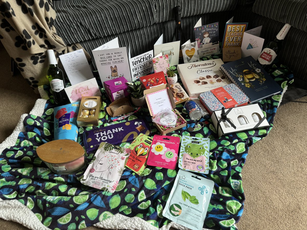 Absolutely overwhelmed by the lovely gifts and cards I’ve received from the children in Year 4 Blue today. I’ve had the best year with you all and will miss each and every one of you next year. You have all been amazing!