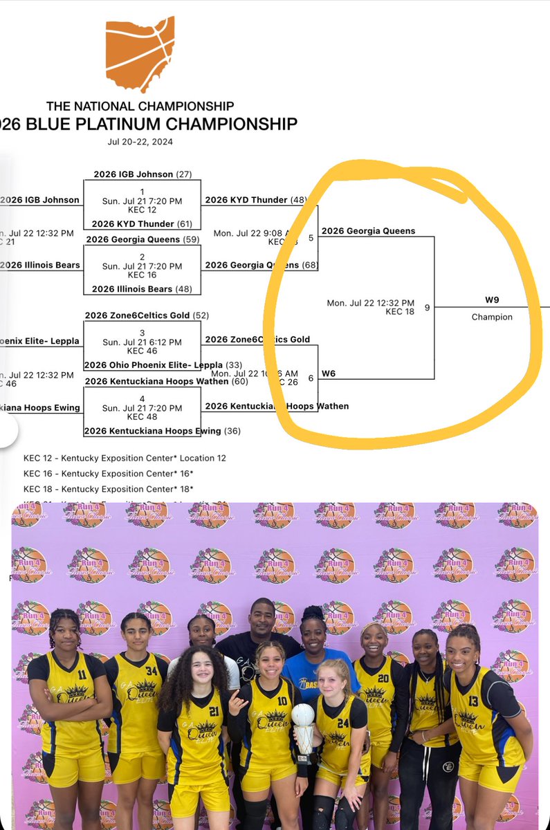 Lillie2Harris's tweet photo. We’re going to the Championship game! 
The National Championship @Ohio_Basketball @GeorgiaQueenEl1 @PRO_Movement1 @PCHS_WBB https://t.co/Ig9KgB9Gmp