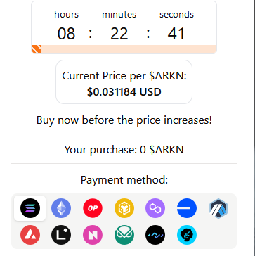 ARKNsol's tweet image. GM, future millionaires! 💎💸💰

8 hours ⌛️ left to get in early to receive rewards, enjoy free NFTs, and earn $ARKN.

👉 arkenstone.gold

This is your chance to get rich with a token that adds utility to your wallet, not bulls**t and hype.
DYOR on pitch.arkenstone.gold