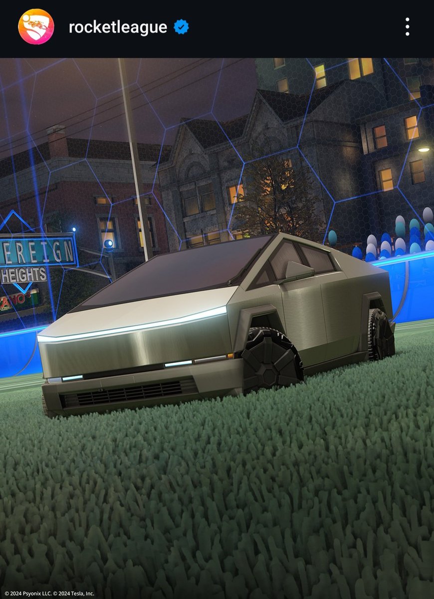 darksamich's tweet photo. No shot im about to get flip reset on by a fucking cybertruck fml #RocketLeague https://t.co/HDpKi4vegk