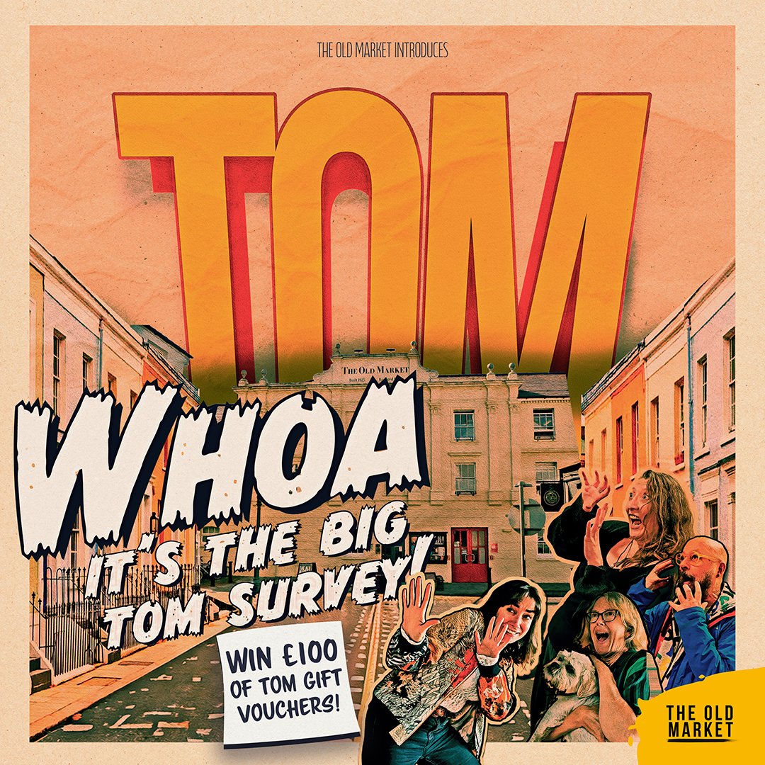 THE BIG TOM SURVEY IS HERE - help shape our future.

Complete the survey before Tuesday 20 August to enter our prize draw, and be in with a chance of winning £100 of TOM Gift Vouchers.

You know what to do.

See you soon!
- Team TOM

forms.gle/aTWtL5x1R5rGP1…