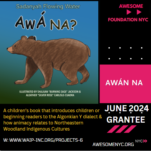 awesomenyc's tweet photo. Congrats to Sadanyah Flowing Water💯 The grant will help fund the first physical print run of Awán Na & much more! https://t.co/fkIPtBPNVL 7/29 book release & the awesomeness can't be contained! 🔥 #preordernow #montauktribe #languagekeeper #changemakers #awesomenyc #socialgood https://t.co/nyKQ1FpxR9