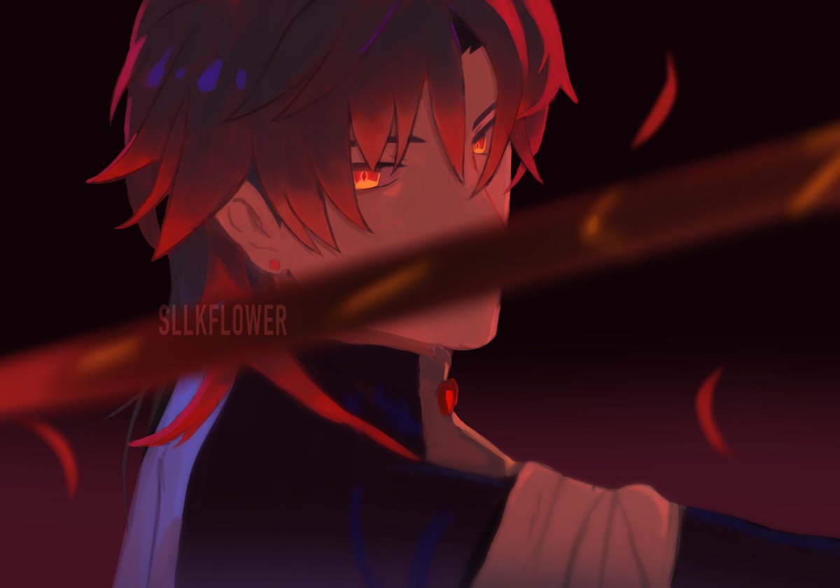 cyborvex's tweet photo. tested out darker colors #blade #bladehsr #Honkai_Star_Rail #HonkaiStarRail https://t.co/4P1d9YtDeG