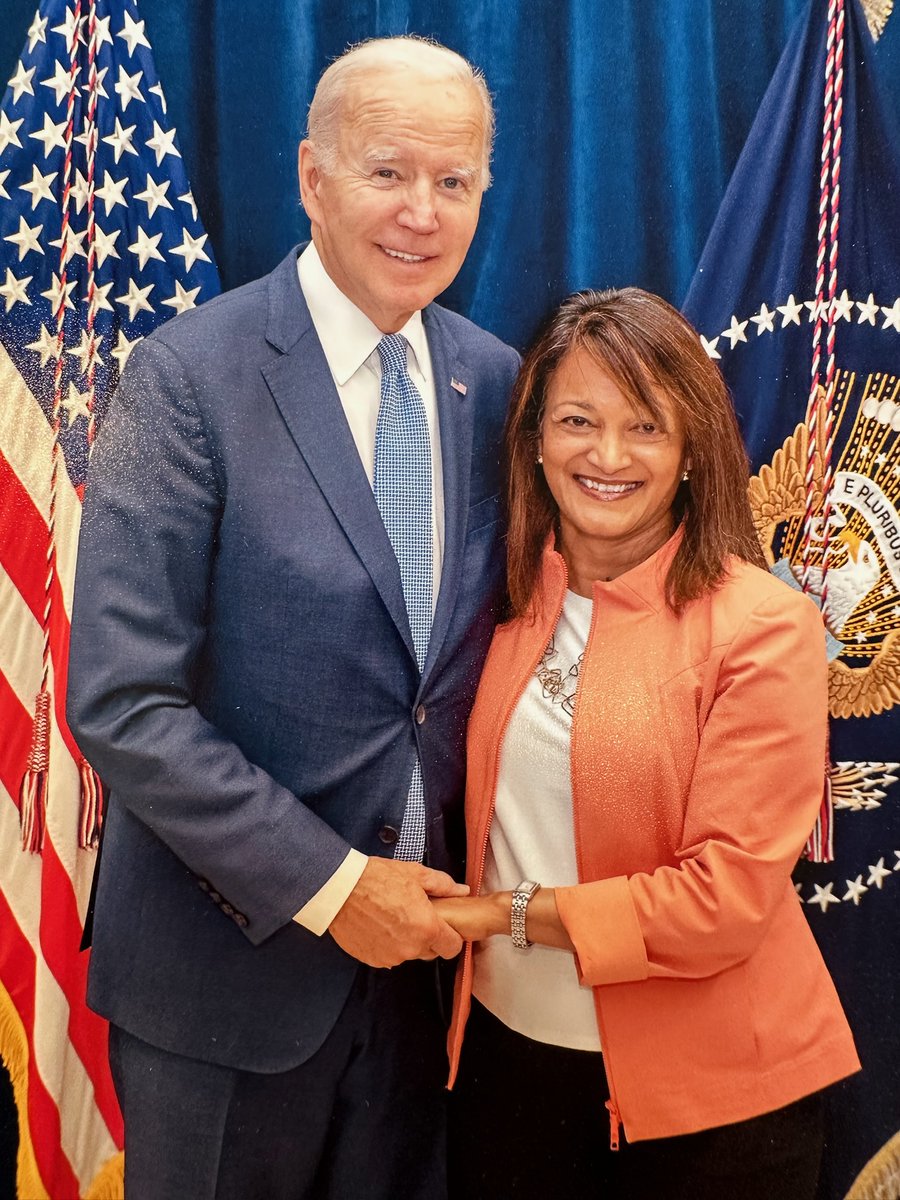 President Biden has delivered huge wins for working people, the climate, and more. He has been a consequential president. By stepping aside, he has again done the difficult, right thing. I'm deeply grateful. 

And now-the first Black, South Asian, MADAME President-Kamala Harris!!