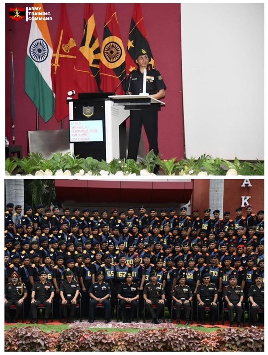 artrac_ia's tweet photo. “𝐅𝐨𝐫𝐠𝐢𝐧𝐠 𝐃𝐫𝐞𝐚𝐦𝐬 𝐢𝐧𝐭𝐨 𝐑𝐞𝐚𝐥𝐢𝐭𝐲”

Lt Gen Michael AJ Fernandes, #Commandant, Officers Training Academy, #OTA, Chennai addressed the selected, motivated and aspiring Young Leaders Course.

#OTAChennai
#YoungLeadersCourse
#YLC
#IndianArmy
#ARTRAC
@adgpi https://t.co/swOCzG3JAz