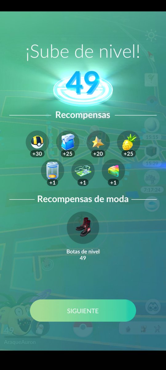 AraqueAuron's tweet photo. ¡Nivel 49! <:o) #PokémonGO #AndroidShare https://t.co/iczitfRybp
