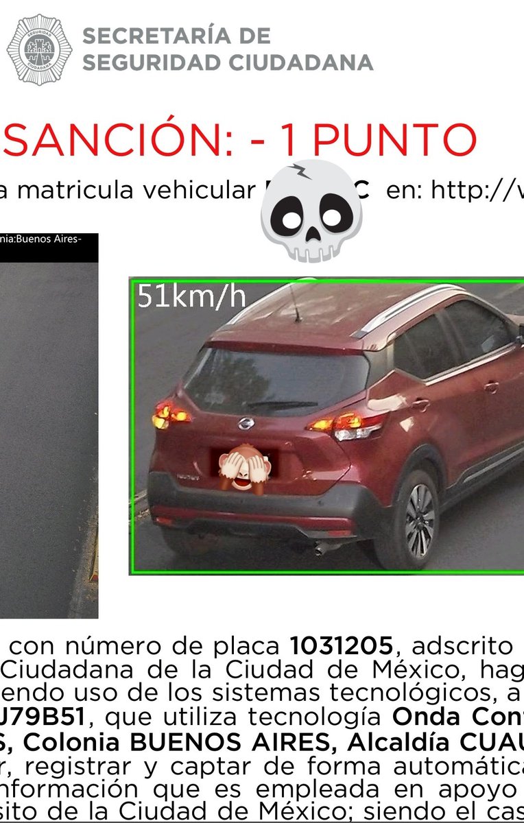 Clauyeye's tweet photo. Iba a 51 km/h en una zona de 50 km/h.... soy un pinche peligro para la sociedad.... (lo peor fue que me paso dos veces en el mismo lugar 🙃🫠) https://t.co/SGPQgLdoaM