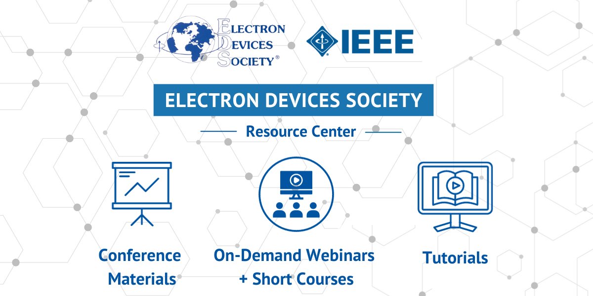 IEEEEDS's tweet photo. When was the last time you checked out the EDS Resource Center? We upload valuable resources here monthly - newsletters, webinars, courses, and more! Access these resources anytime, anywhere: https://t.co/fYa6Dig7Dc
#IEEEEDS #electrondevices #STEM #webinars #IEEEnewsletters https://t.co/H6GpONKbAW