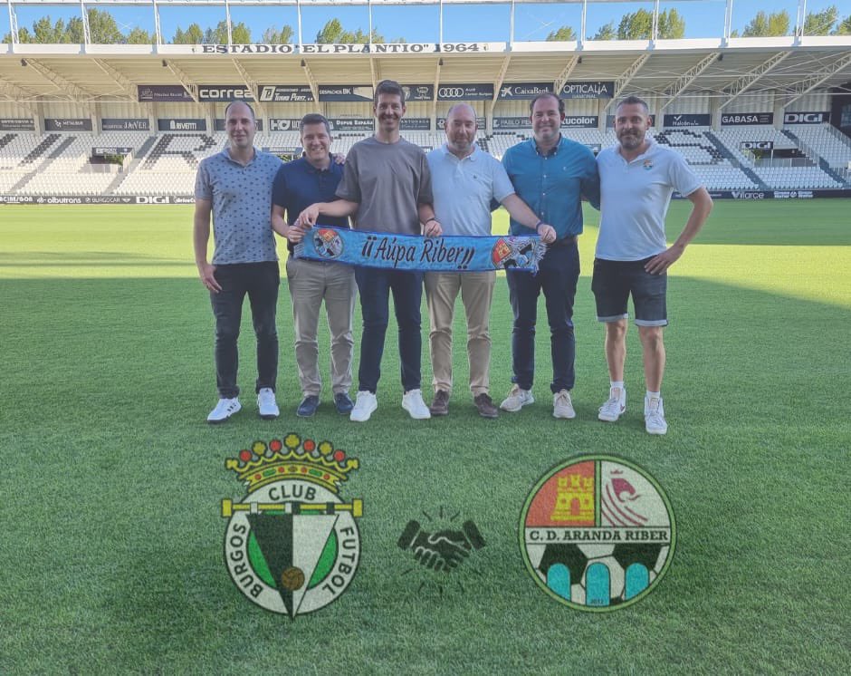 RiberCD's tweet image. 🆕📣 ACUERDO entre el CD ARANDA RIBER y el BURGOS CLUB DE FÚTBOL 

El CD Aranda Riber y el @Burgos_CF @LaFactoriaBCF han alcanzado un acuerdo de colaboración entre ambas entidades.

🩵🖤 #OrgulloRiber  #aúpaRiber🖤🩵
🤍🖤 #TodaMiVida#