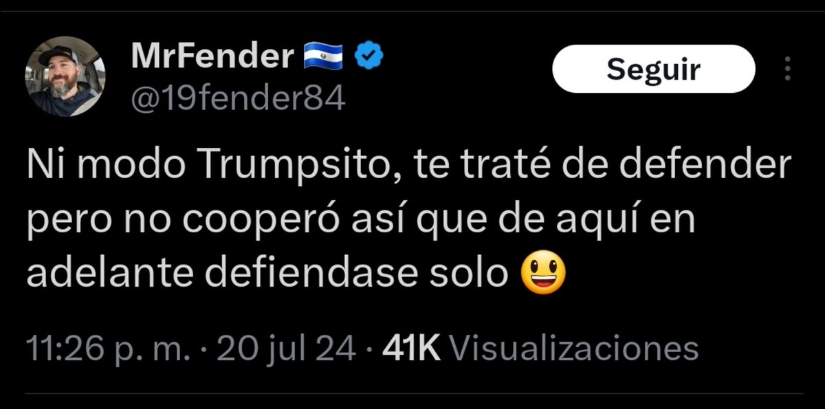SvFactory's tweet photo. Después de la renuncia de Joe Biden y después de éste post, Donald Trump anuncia su renuncia a la candidatura republicana. 

#Golondrejos #Topados https://t.co/XSz3pcyIfC