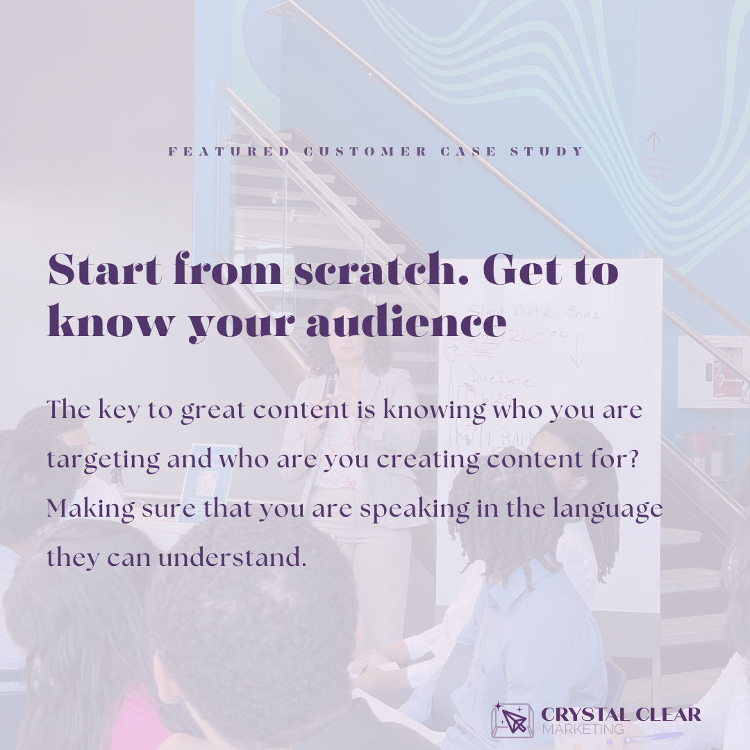 CrystalClearMkt's tweet photo. With the right team, research, and preparation, your content will generate the goals you want to achieve. 📈

Swipe to see our recent highlight of the power of knowing your audience➡️

#casestudy #digitalmarketing #socialmediamarketing #contentcreator #smallbiz https://t.co/jkvx5G5vC2