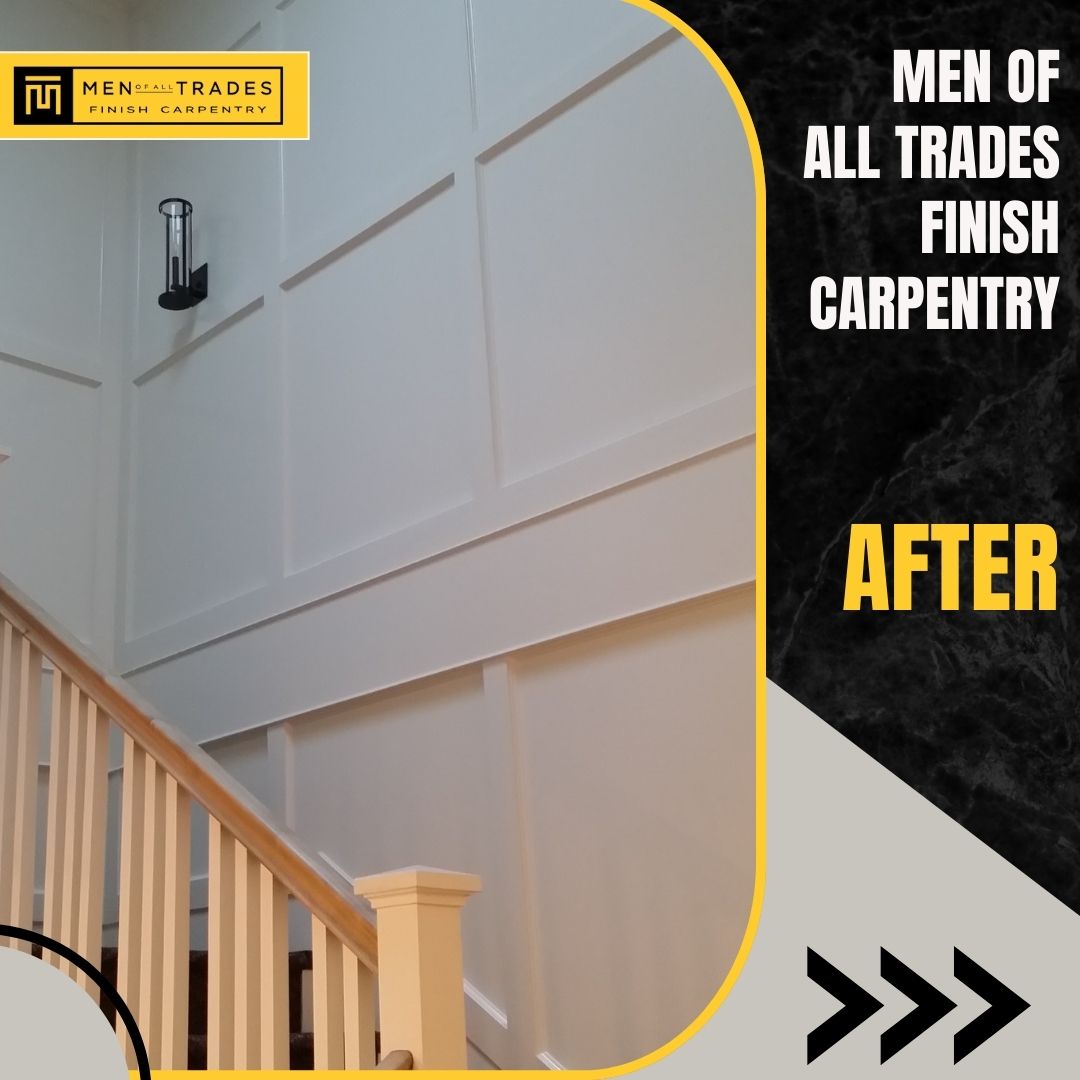 trades_men's tweet photo. Is your home lacking the charm and detail you desire?

 Men of All Trades Finish Carpentry can transform your space with our expert craftsmanship.

.
 #FinishCarpentry #HomeTransformation #QualityCraftsmanship https://t.co/z2AIKeumDX