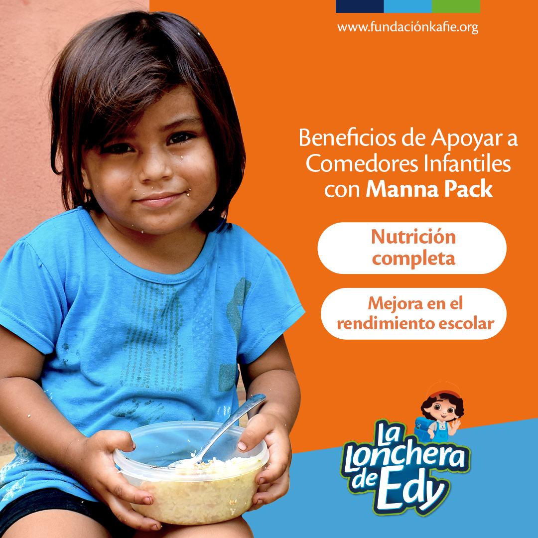 A través de nuestra alianza con @cepudofm proveemos alimentos saludables como el Manna Pack a los comedores infantiles que hemos construido y apadrinamos mensualmente, buscamos asegurar un futuro más saludable y prometedor para nuestras comunidades.📚✨