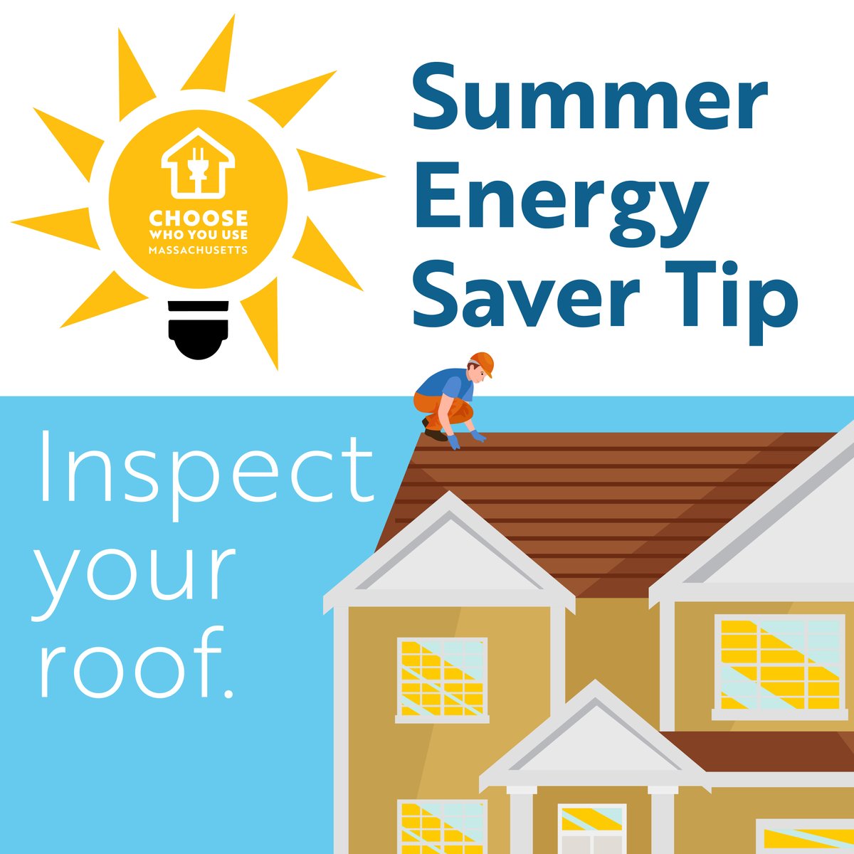 ChooseWhoMA's tweet photo. Don't let a leaky roof rain on your parade! 🌧️ Inspect it regularly to catch any leaks before they become a big problem! #ChooseWhoYouUse https://t.co/UO4hXyn2vG