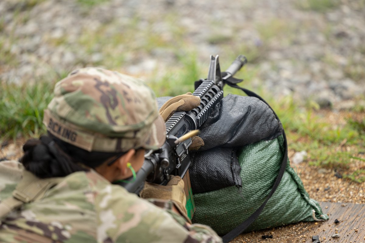 Army ROTC (@armyrotc) on Twitter photo Shooting Sharp...
Cadets from 10th Regiment, #AdvancedCamp, practice precision and perfect their aim during Group and Zero 🎯
#CST2024
📷 by Bryce Haverstick, University of Tennessee
<a href="/TRADOC/">U.S. Army TRADOC</a> | <a href="/CG_ArmyROTC/">Brig. Gen. Maurice Barnett</a> | <a href="/usarec/">U.S. Army Recruiting</a> Shooting Sharp...
Cadets from 10th Regiment, #AdvancedCamp, practice precision and perfect their aim during Group and Zero 🎯
#CST2024
📷 by Bryce Haverstick, University of Tennessee
<a href="/TRADOC/">U.S. Army TRADOC</a> | <a href="/CG_ArmyROTC/">Brig. Gen. Maurice Barnett</a> | <a href="/usarec/">U.S. Army Recruiting</a>