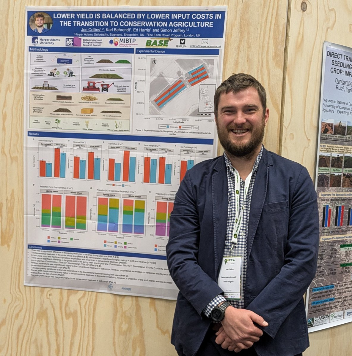 Joe Collins (@soil_joe) on Twitter photo I'm presenting our <a href="/HarperAdamsUni/">Harper Adams University</a> economic research at the 9th World Congress of #Conservation #Agriculture in South Africa.
Thanks to <a href="/Rabobank/">Rabobank</a> for the scholarship to attend the congress and <a href="/Scienceposters/">Scienceposters</a> for a great poster!
#9WCCA I'm presenting our <a href="/HarperAdamsUni/">Harper Adams University</a> economic research at the 9th World Congress of #Conservation #Agriculture in South Africa.
Thanks to <a href="/Rabobank/">Rabobank</a> for the scholarship to attend the congress and <a href="/Scienceposters/">Scienceposters</a> for a great poster!
#9WCCA