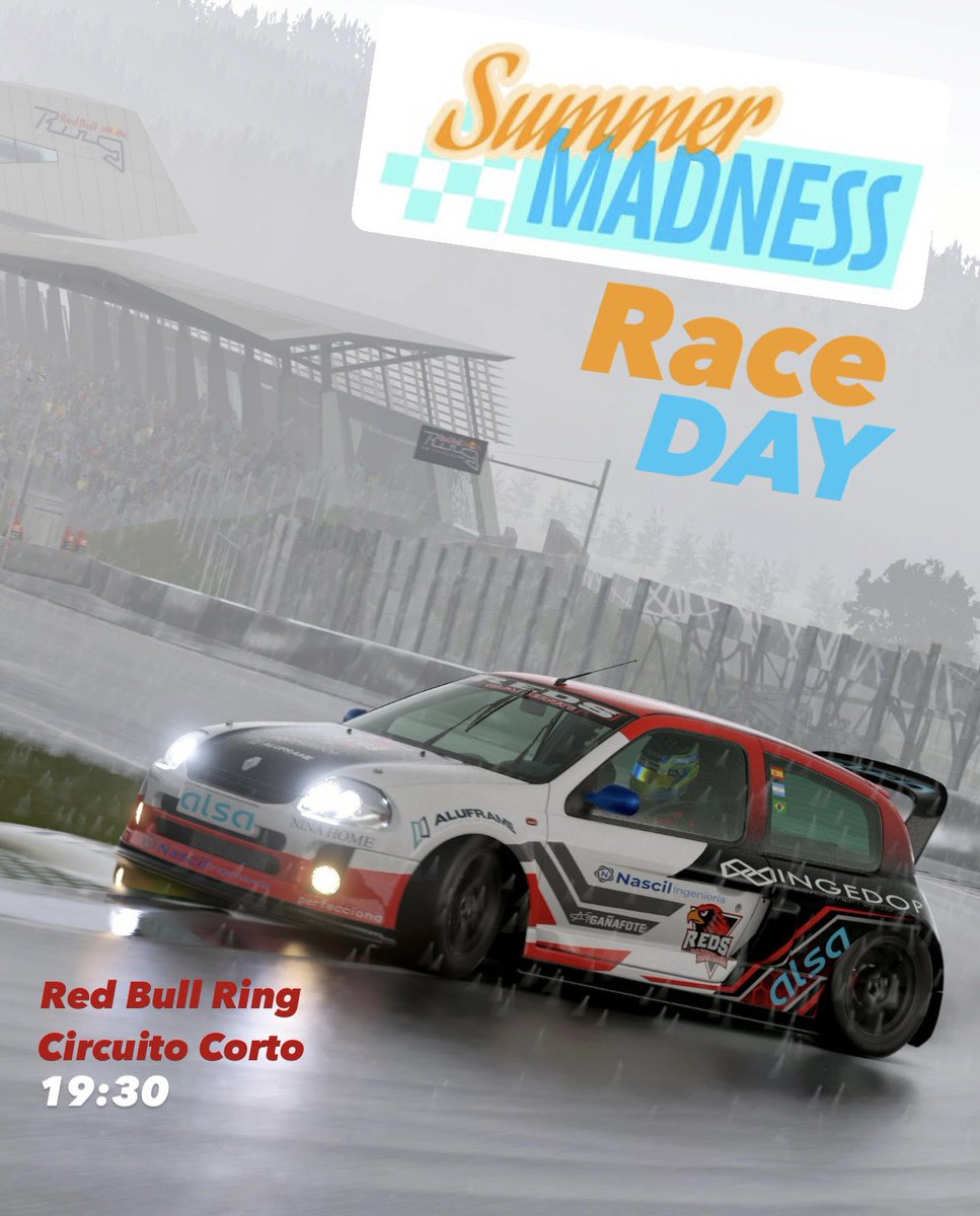 REDS_Alberto / FeliBerto (@ahh_alberto) on Twitter photo ๐ ยก๐๐ผ๐พ๐ ๐ฟ๐ผ๐! ๐
๐| #SummerMadness
<a href="/Mach25Gaming/">Mach25 Gaming</a>
๐ฅ | 20:30h
๐ฆ
| <a href="/AHH_Alberto/">REDS_Alberto / FeliBerto</a>
๐ | Clio V6 24V ยด00
๐จ | <a href="/dj_nanu_/">โ๐ผ๐ป๐_โ๐๐๐ฆ</a>
๐ธ | <a href="/AHH_Alberto/">REDS_Alberto / FeliBerto</a>
๐ | Redbull Ring โ Circuito corto
๐ฅ | youtube.com/@MACH25GAMING
<a href="/Redsgaming_esp/">Reds Gaming E.C ๐ด</a>
#GoReds ๐ฆ
๐ด
<a href="/Thegranturismo/">Gran Turismo</a> #GT7 ๐ ยก๐๐ผ๐พ๐ ๐ฟ๐ผ๐! ๐
๐| #SummerMadness
<a href="/Mach25Gaming/">Mach25 Gaming</a>
๐ฅ | 20:30h
๐ฆ
| <a href="/AHH_Alberto/">REDS_Alberto / FeliBerto</a>
๐ | Clio V6 24V ยด00
๐จ | <a href="/dj_nanu_/">โ๐ผ๐ป๐_โ๐๐๐ฆ</a>
๐ธ | <a href="/AHH_Alberto/">REDS_Alberto / FeliBerto</a>
๐ | Redbull Ring โ Circuito corto
๐ฅ | youtube.com/@MACH25GAMING
<a href="/Redsgaming_esp/">Reds Gaming E.C ๐ด</a>
#GoReds ๐ฆ
๐ด
<a href="/Thegranturismo/">Gran Turismo</a> #GT7