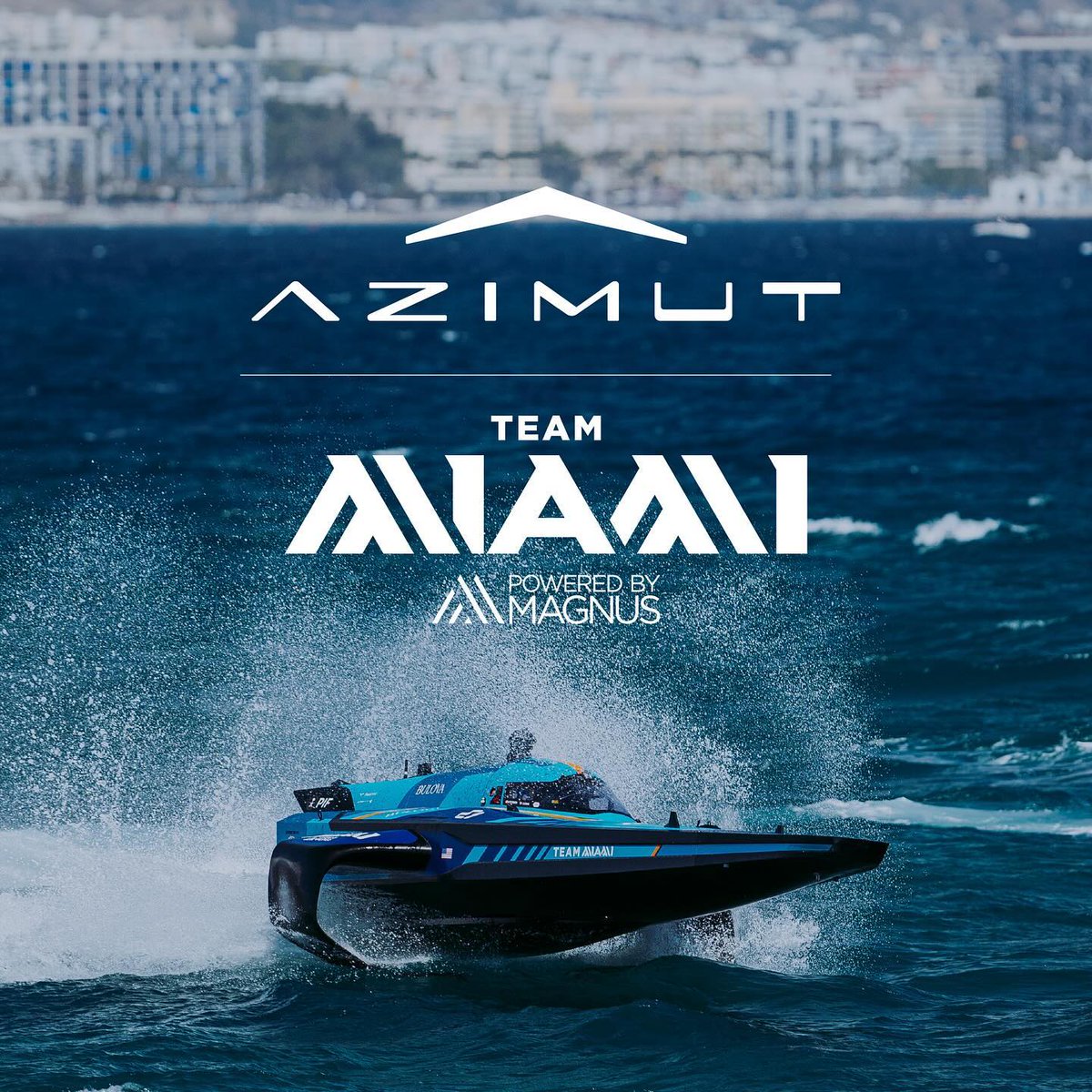 e1teammiami's tweet photo. Partnership Announcement!
We are thrilled to announce our partnership with @Azimut_Yachts  for the UIM E1 Series World Championship, debuting at the Monaco race. 

Article: https://t.co/IASOPqt9Ue https://t.co/eCt7324rJg