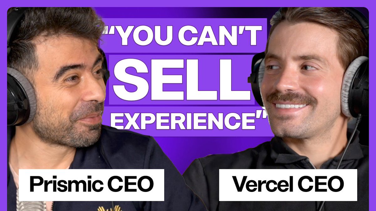 prismicio's tweet photo. While visiting Paris, @vercel's CEO, @rauchg sat down with Prismic’s CEO, @Sadache in the Prismic Studio for a deep discussion about the future of hosting, frameworks, AI, and much more!

Here's what they had to say 👇

https://t.co/JytqqZOzhv https://t.co/4yTe6XpZBJ
