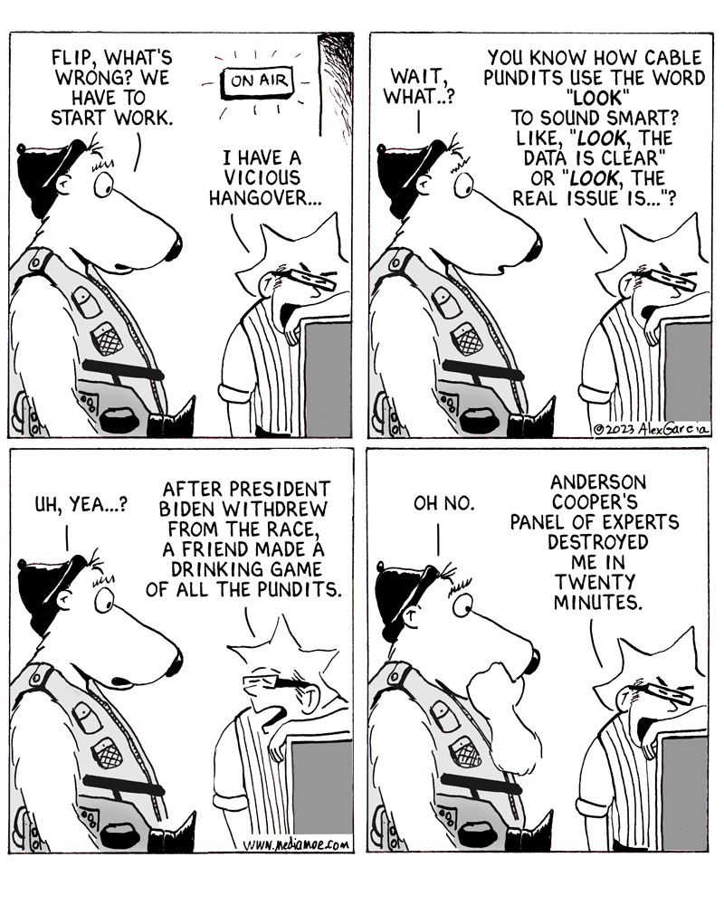 "Look, I'm an expert" 
"Look, you have to understand"
"Look, this is unprecedented..."