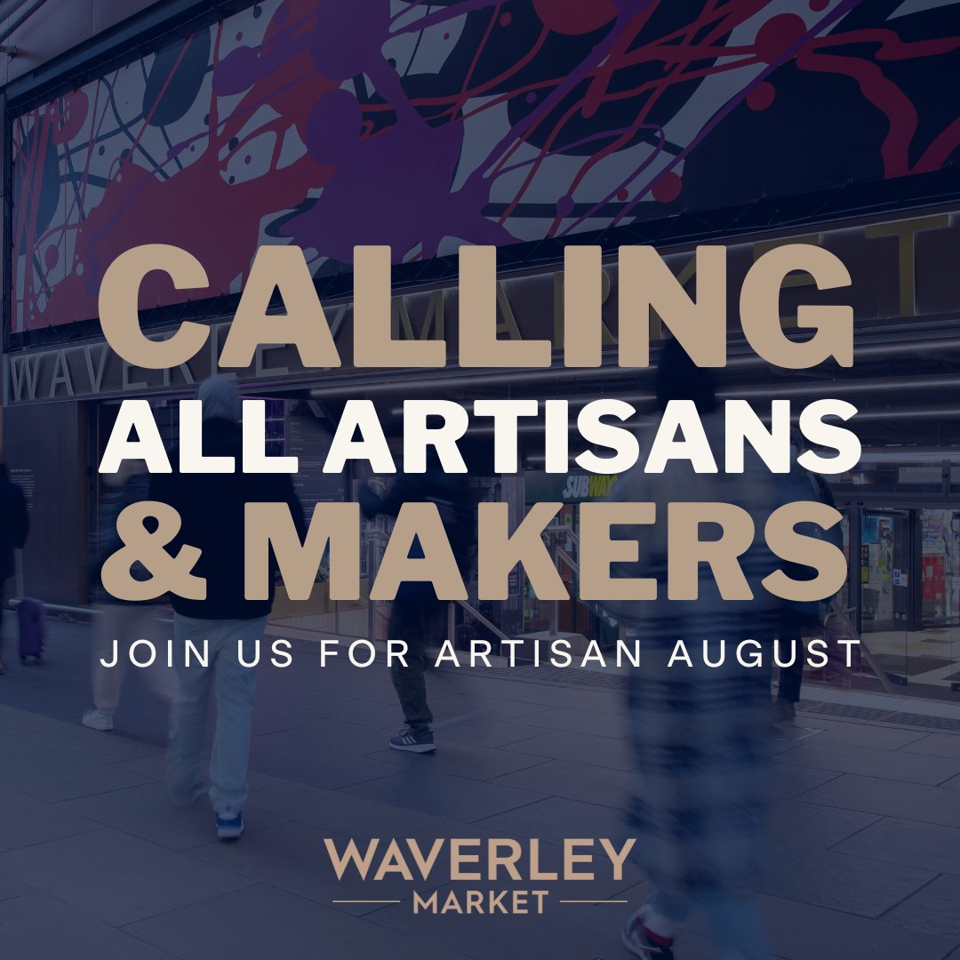 Are you an artist or maker ready to retail? Just us for Artisan August at Waverley Market during the Edinburgh Fringe Festival. Showcase your work to thousands of visitors and boost your sales. Secure your spot today! Learn more: waverleymarketedin.com/artisan-august…