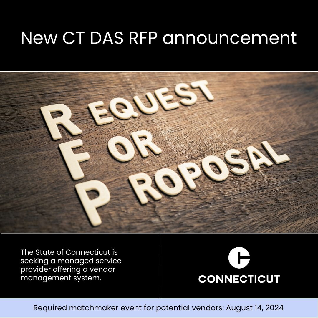 ConnDAS's tweet image. New solicitation alert: The state is seeking to establish one or more contracts with a managed service provider offering a vendor management system to support temporary medical services. #RFP #solicitation #managedservice

 Learn more ⬇️ 
lnkd.in/ebPgM7eq