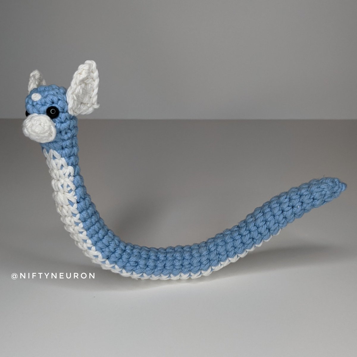 #crochetDrop update (1/?): ATTN #Pokemon trainers -- this is not a myth: #Dratini will be appearing at #SDCC. First trainer to capture Dratini gets to keep Dratini!

Like my previous #crochetDrop pieces, Dratini can strike a pose! Follow socials for drop hints.
#comiccon #artdrop