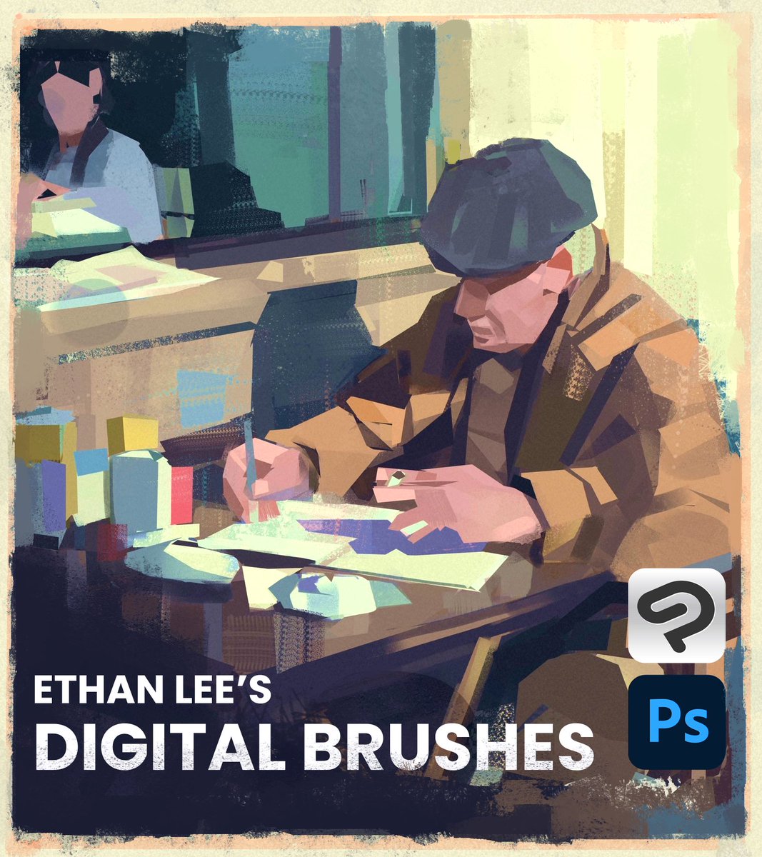 ethanleeart's tweet image. I’ve released a brush pack of my first 4 essential brushes used for a majority of my work, and 40+ additional brushes used over the years. Expect a tutorial soon if this does well, thanks!!
ethanleeart.gumroad.com/l/hqksl