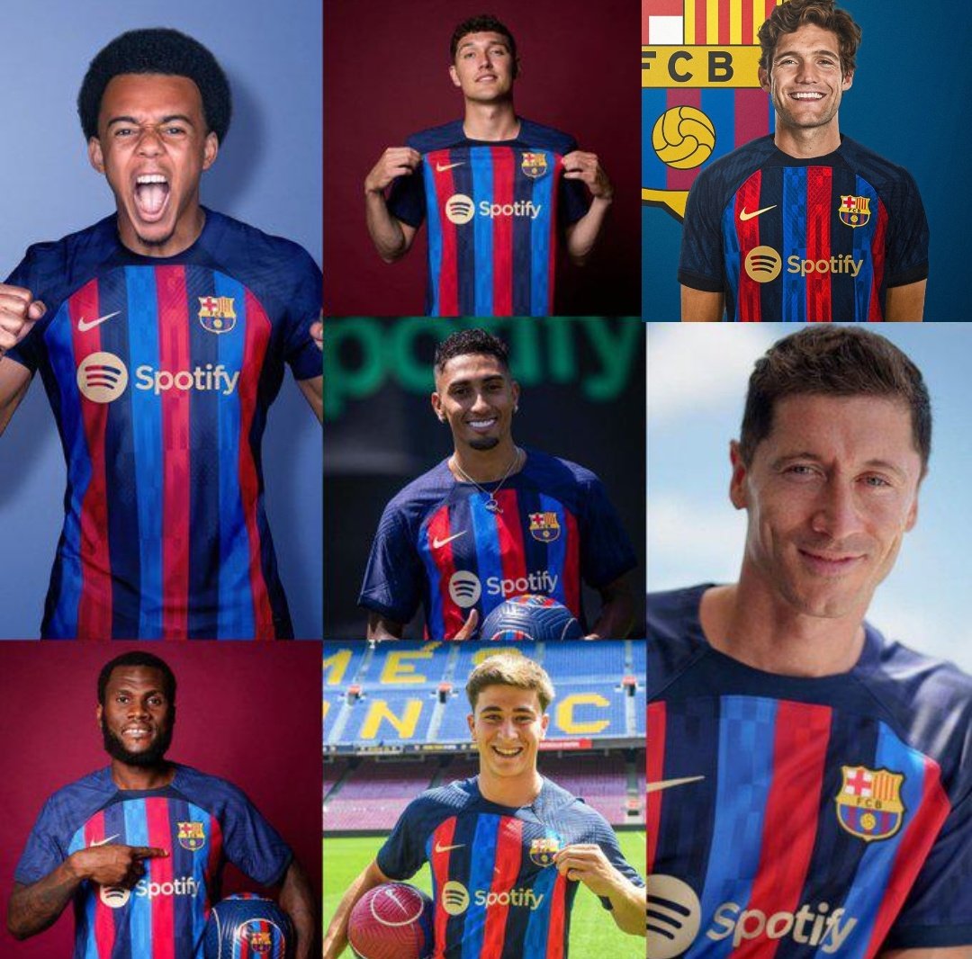 MagicalXavi's tweet photo. take me back to the 2022/23 summer transfer window man, insane dopamine rush from Lewy and Kounde's announcement ffs https://t.co/eUD3XJF7JN
