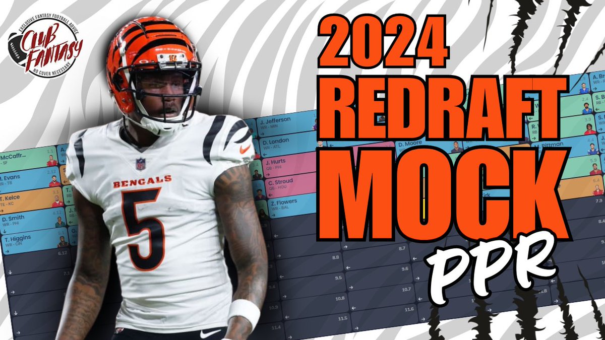 ClubFantasyFFL's tweet image. 'Tis the SZN of redraft 🏈

@FantasyJay77 &amp;amp; @FFChrisB are joined by @ChrisAllenFFWX for a 12-team PPR mock draft! Mocks are the gift that keep on giving, so join us at 10p EST to find the optimal draft spot &amp;amp; strategy! #fantasyfootball #mockdraft

📺: bit.ly/3WdebEc