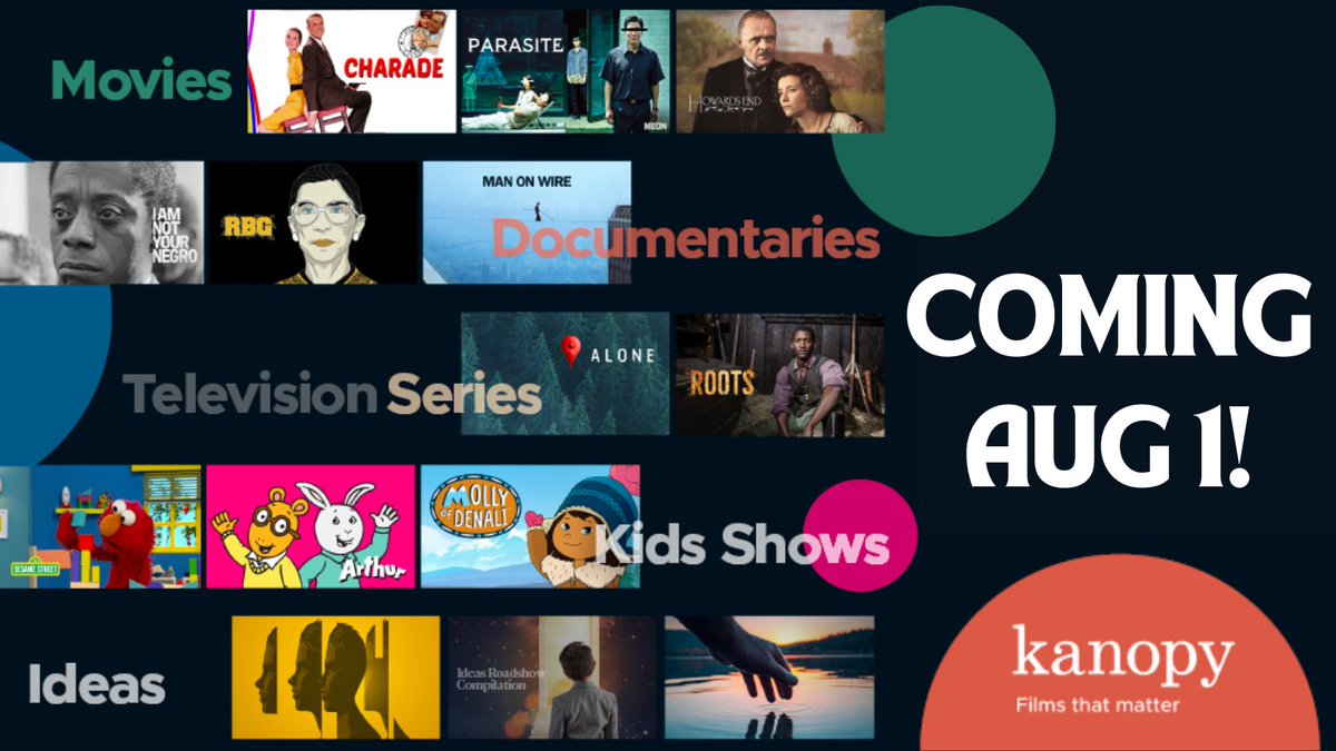 We're excited to announce that beginning August 1, you'll be able to access Kanopy, a video streaming service containing movies, documentaries, TV series, and kids shows, for free with your library card! More info coming soon!

#DelcoLibraries
#MoreThanJustBooks
#Kanopy
