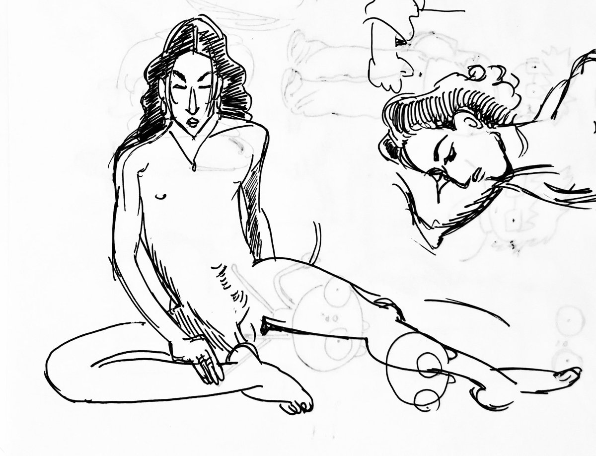 went to a friends figure drawing circleee 
