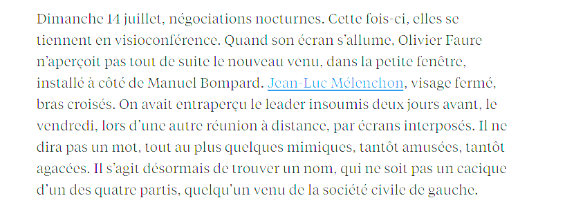 ZeodrakeV's tweet photo. L'on apprend dans l'express que "Jean luc Mélenchon vociférant sur Olivier Faure" était en fait juste Jean Luc Mélenchon derrière Bompard en visioconférence qui utilise son Haki des rois sans dire un mot mdr https://t.co/qcLKNqaIVb