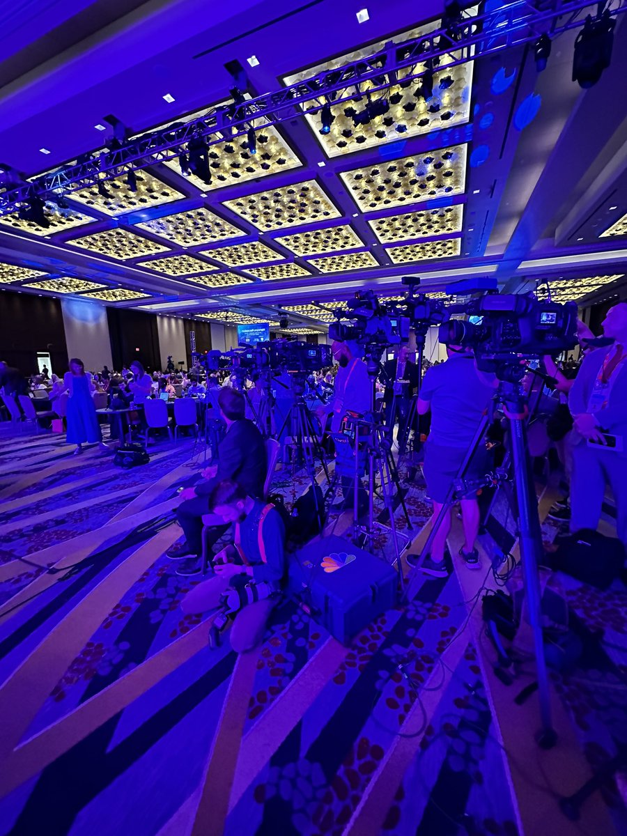 Plenty of cameras and packed house  at Horizons Summit in Downtown DC where MD Governor Wes Moore will speak. 

Moore’s national profile has risen this year, leading to some buzz about his name potentially being on a Democratic ticket. 

He endorsed VP Harris this morning.