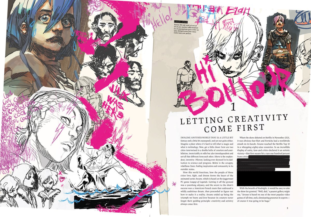catsuka's tweet photo. "Arcane" artbook is coming 🔥
224 pages of artwork &amp; interviews about the 2 seasons of Riot/Fortiche series.
Available for preorders on Amazon (France only for now), but they ship worldwide.
Listed as "Untitled Art", but description is clear ;-]
>> https://t.co/imjrhXzpzs https://t.co/PFufKiWcA9
