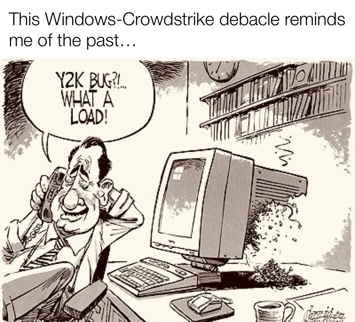 Trizzle315's tweet photo. #internet #windows #windowsfail #internetdown #CrowdStrikeIssue  #Crowdstrike https://t.co/darOhpqtSA