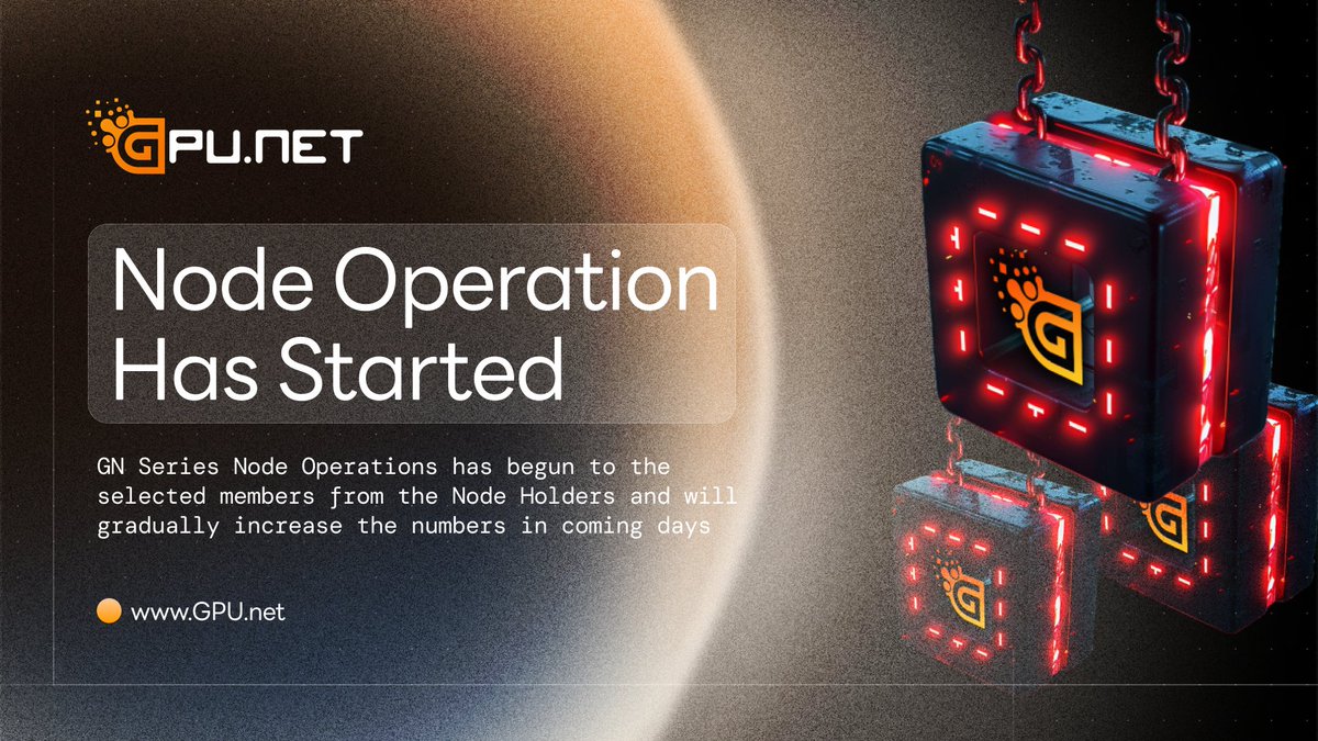 GNSeries nodes are rolling out!📢

Node operations for GNSeries nodes on GANchain testnet for selected members has officially begun. 

We’re working on further phases. With this all nodes will be up and running for node holder fam.

Follow us and stay in the loop🔄!