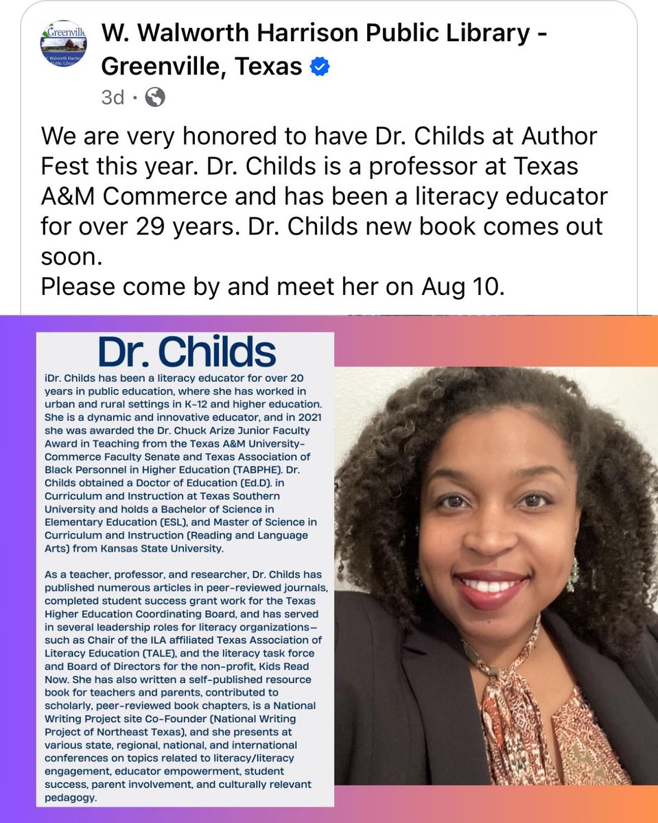 Dr. K. Childs 📕📝 tweet media