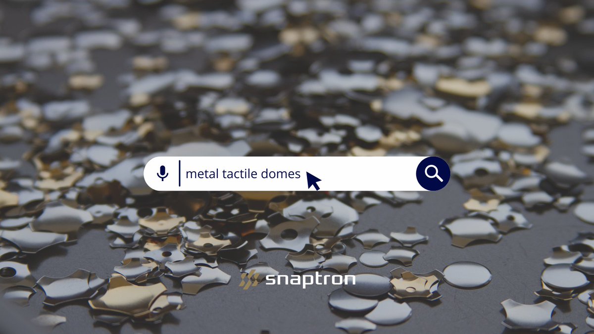 Snaptron's tweet image. 🔍 When you search for "metal tactile domes," you'll find #Snaptron!

Our precision-#engineered domes deliver unmatched performance and reliability for all your #electronics.

Discover our product range and find the perfect fit: bit.ly/3SuFW97

#MetalTactileDomes