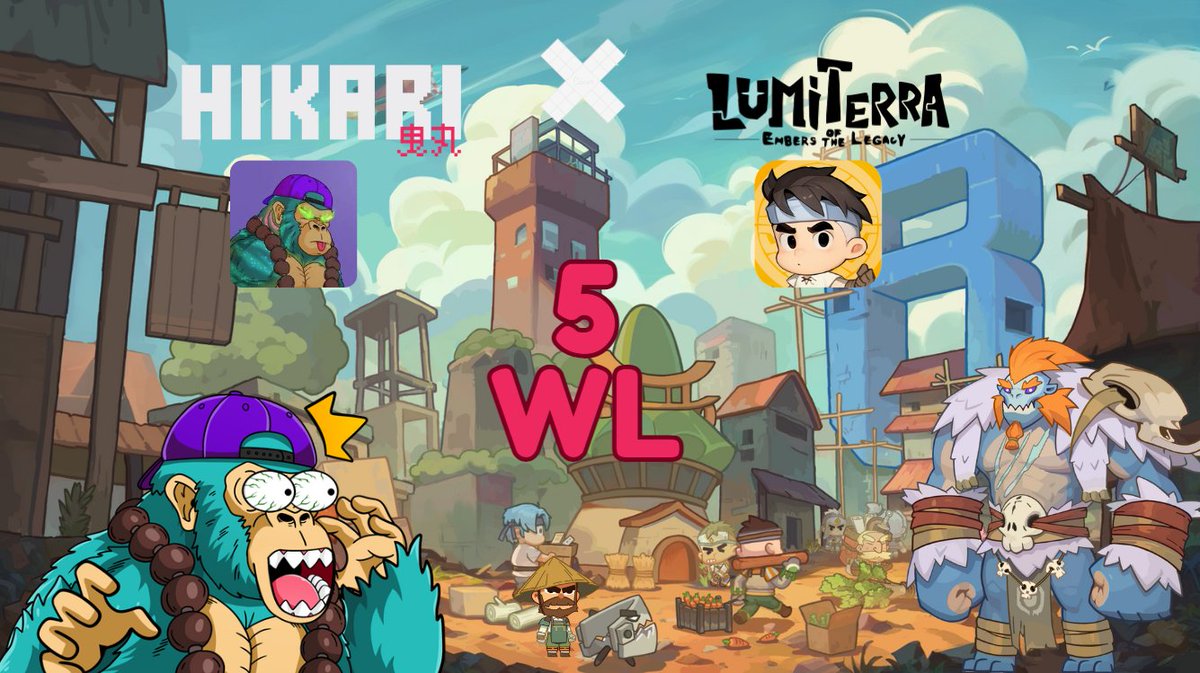 GIVEAWAY  🚨
5x ¡Whitelist for CBT Lumiterra!

steps:
1⃣ Follow <a href="/blackclouudw3/">andresins⚡</a>  + <a href="/LumiterraGame/">Lumiterra (mainnet arc)</a> 
2⃣ Like + Repost 
3⃣ Tag 3 friends + comment your ronin wallet (no RNS)

🗓️Ends on July 23rd
#RoninCreator