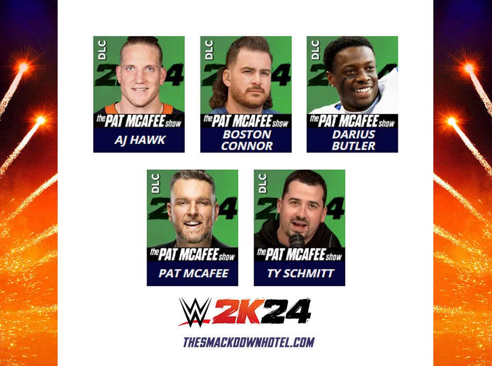 Pat McAfee claims that the “Pat McAfee Pack” won’t be releasing this Wednesday, July 24th, despite it being advertised as such on the #WWE2K24 website.

He's big mad that we are calling this the "WORST DLC PACK"

Because it is the WORST, TRASH ASS DLC PACK 

CRY LOUDER PAT