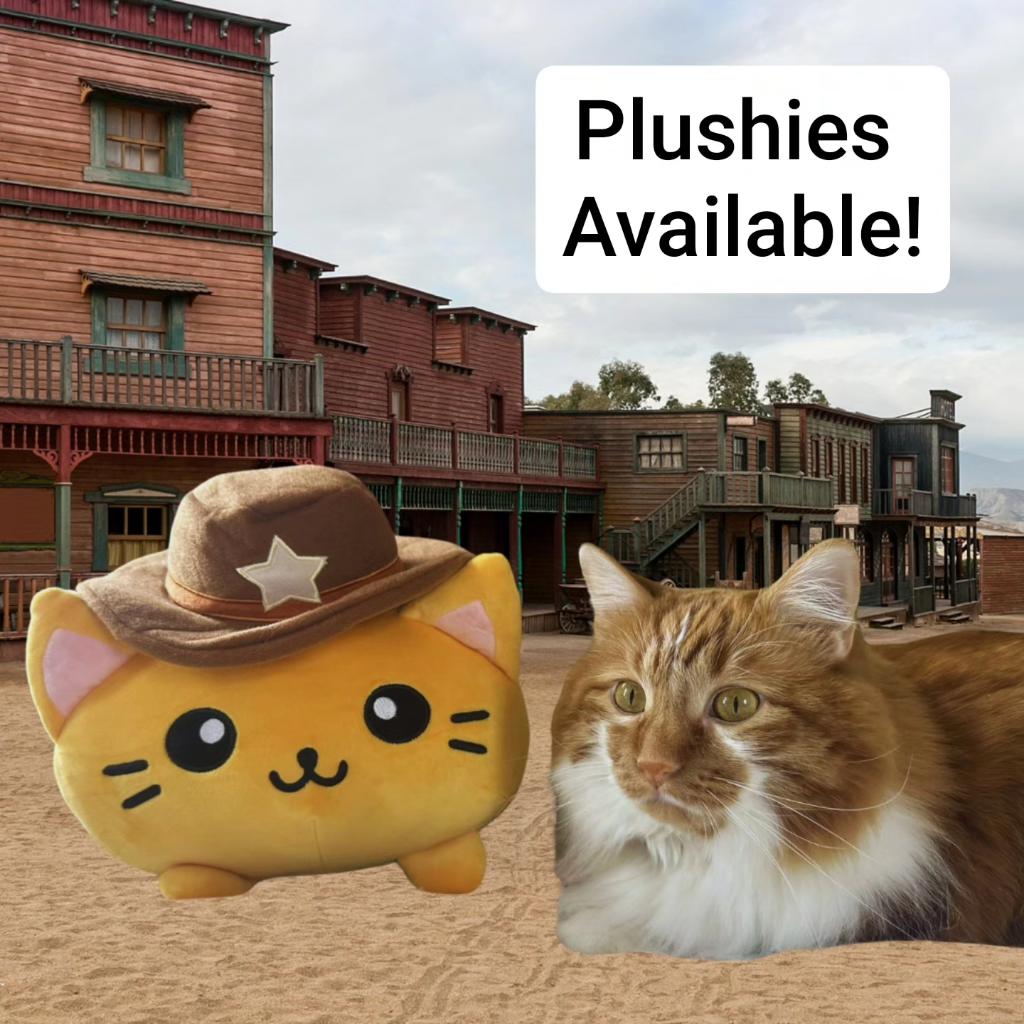 Be sure to wrangle yourself up a cowboy cat plush! 🤠 cowboycatsaloon.com