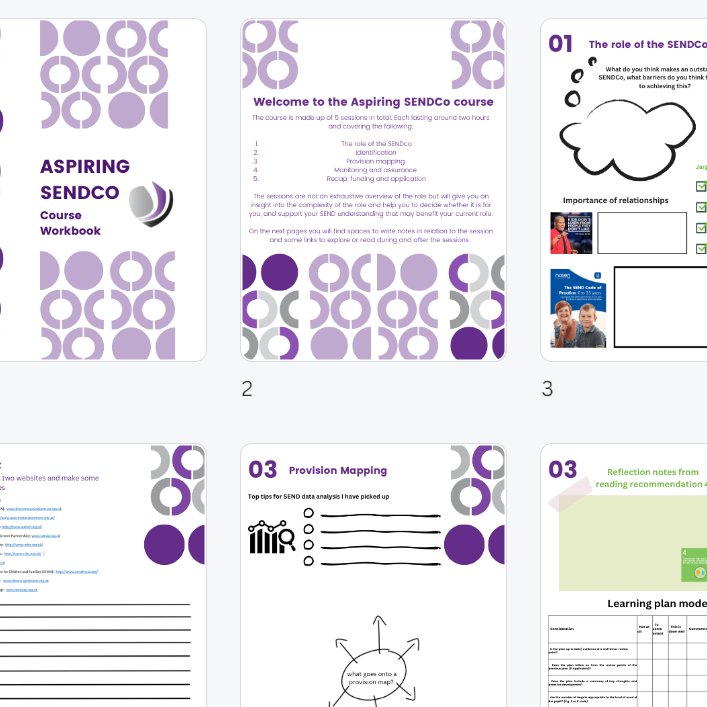 AmyBaxter2412's tweet photo. Thrilled that we have a course workbook ready for colleagues joining myself and Claire for the next intake of Aspiring SENDCos @GreenwoodAcad.
A place to jot, take notes, be reflective, in line with the content- and then to refer back to!
#ShowcaseSEND #preparedtolearn https://t.co/GInb1K7Qwf