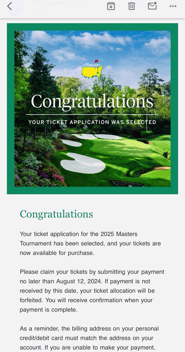 LIV Golf Insider (@livtracking) on Twitter photo 🚨 I WON THE 2025 MASTERS LOTTERY!
I have no interest in attending #TheMasters
I am going to buy the tickets and give them away once I reach 10K followers.
<a href="/TheMasters/">The Masters</a> #Giveaway Entry:
1. Like/Repost this post
2. Must Be Following <a href="/LIVTracking/">LIV Golf Insider</a>
ONE winner (2 tix) selected‼️ 🚨 I WON THE 2025 MASTERS LOTTERY!
I have no interest in attending #TheMasters
I am going to buy the tickets and give them away once I reach 10K followers.
<a href="/TheMasters/">The Masters</a> #Giveaway Entry:
1. Like/Repost this post
2. Must Be Following <a href="/LIVTracking/">LIV Golf Insider</a>
ONE winner (2 tix) selected‼️