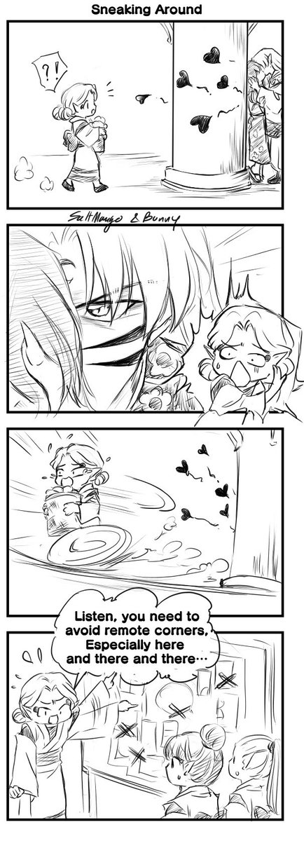 🤫Sneaking Around🤫 

Comic gag from -Trapped by You- by <a href="/bunnygirl2101/">Bunny✨| In Medias Res 📺📻</a> 
>>click for full image<<

#SessRin