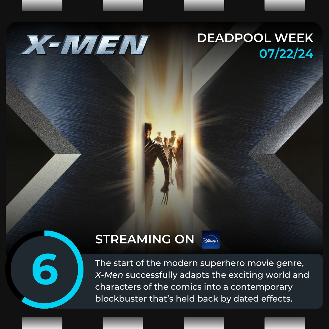 ThePoppinPod's tweet photo. With #DeadpoolandWolverine releasing this week, it's time to revisit the introduction of Logan in #XMen, streaming on #DisneyPlus

Review: 6/10
The worldbuilding and themes here are as strong as the cast of characters, but the effects and execution leave a lot to be desired. https://t.co/lV4qVEymi3