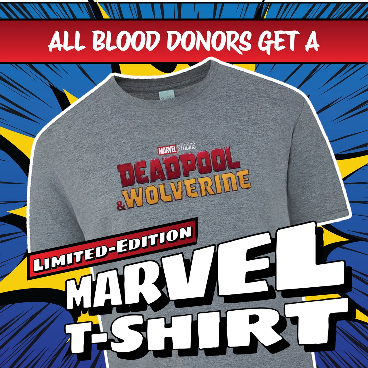 sdbloodbank's tweet photo. More about SDCC #ComicConBloodDrive:
🩸Appointments honored first; walk-ins welcome
🩸All blood types needed
🩸Bring Photo ID w/ DOB
🩸Arrive hydrated
🩸T-shirts avail while supplies last for donors ONLY
🩸Plan for a min of 1 hour to donate blood
https://t.co/VQV1ym5y3p https://t.co/VgBwStXMKD