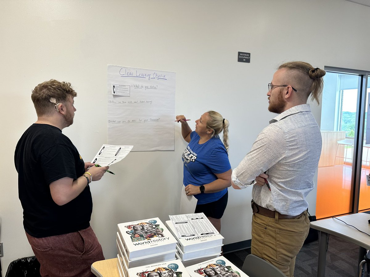 Today we held day #1 of Leading a Classroom 101, an optional PD for teachers.  New and veteran teachers collaborated on improving  strategies such as stop and jot, gallery walks, close reads and jigsaws.  The collaboration was at an all time high!!  #GoCavsGo   #RallytheCheers