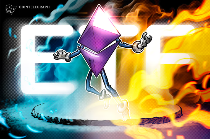 Cointelegraph's tweet photo. 🚨 The SEC has officially approved spot #Ethereum ETFs to begin US trading tomorrow, July 23. https://t.co/xjcVYs5oxA