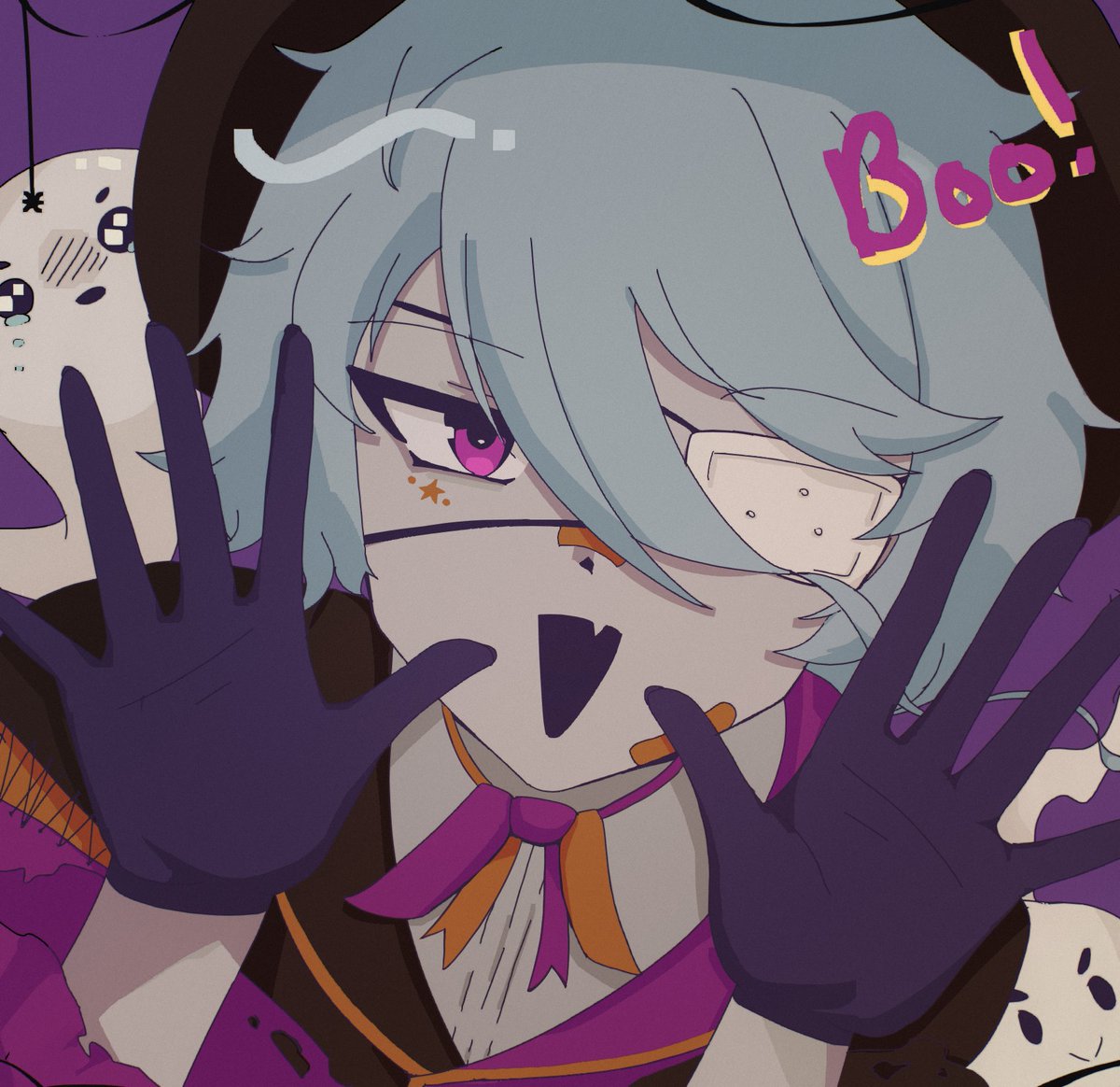 LeFrolka's tweet photo. An attack for @phantasmasal 👻

#artfight2024 #artfight https://t.co/pCVGdhT3FC